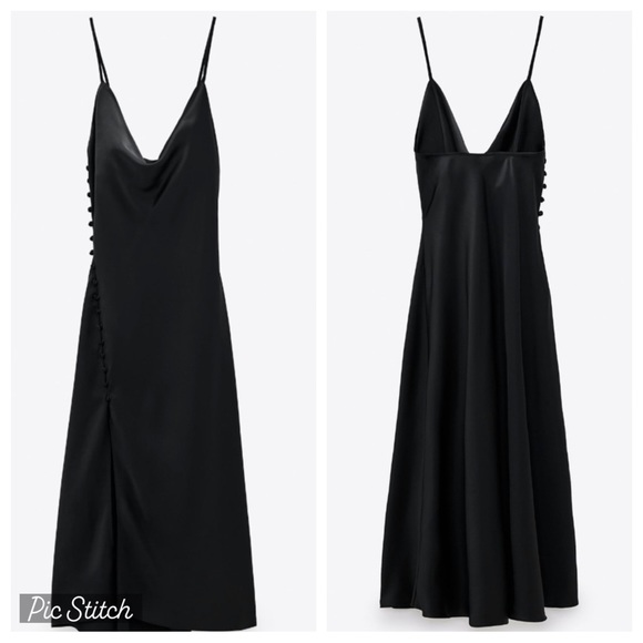 ZARA | Satin Lingerie Style Dress - Picture 2 of 7